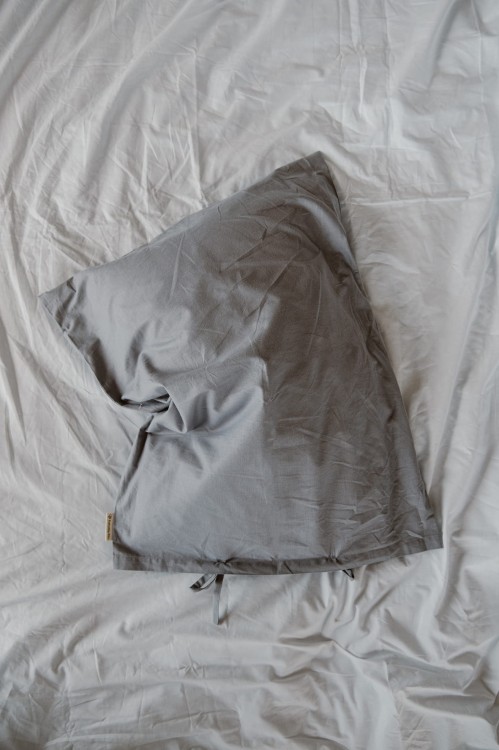 Poszewka bawełniana - szaroniebieska - Everyday Ritu