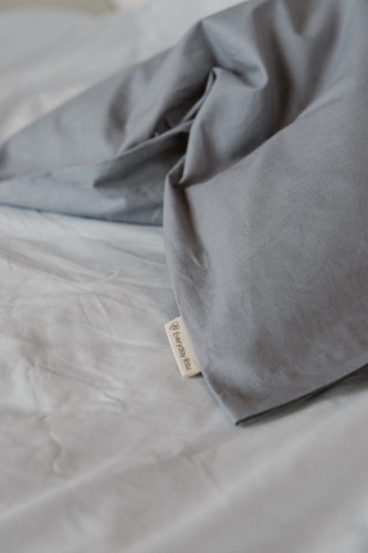 Poszewka bawełniana - szaroniebieska - Everyday Ritu