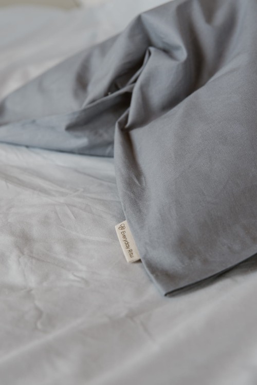 Poszewka bawełniana - szaroniebieska - Everyday Ritu