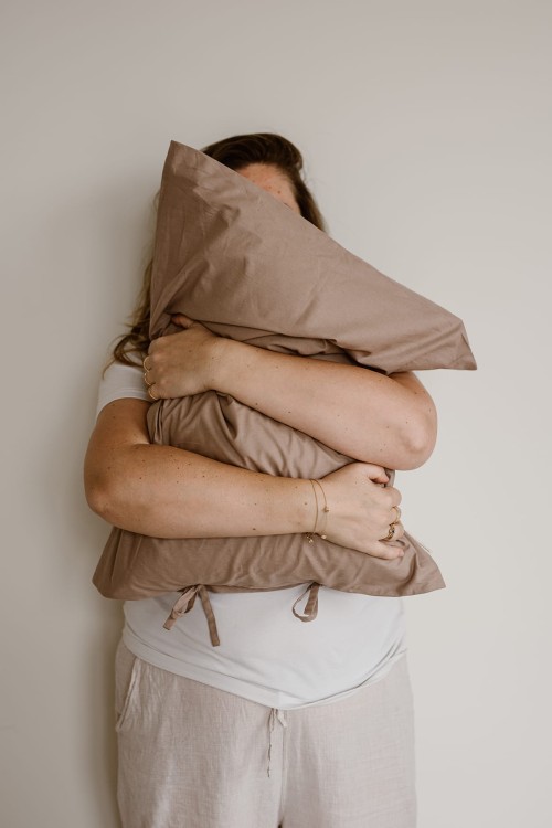 Poszewka bawełniana - brązowa - Everyday Ritu