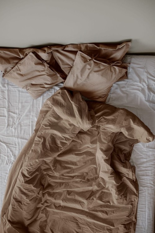 Poszewka bawełniana (Jasiek) - brązowa - Everyday Ritu