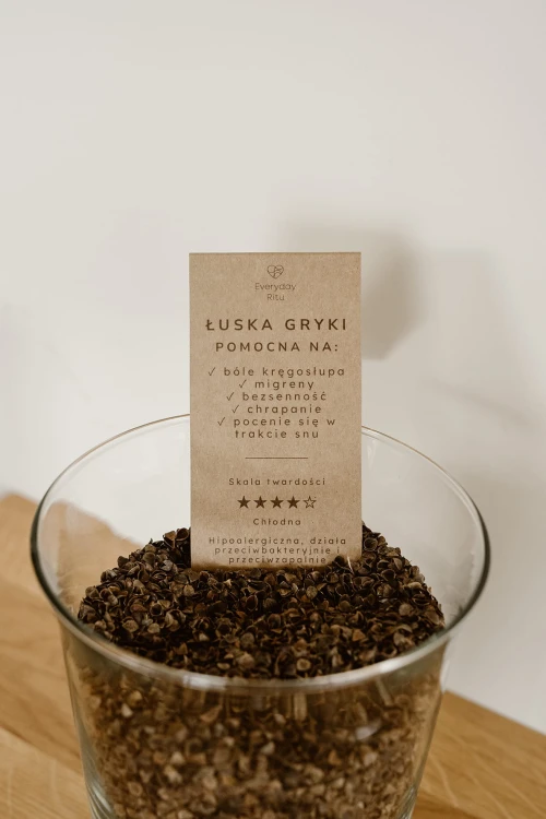 Poduszka podróżna Rogal (gryka) - lniana - Everyday Ritu