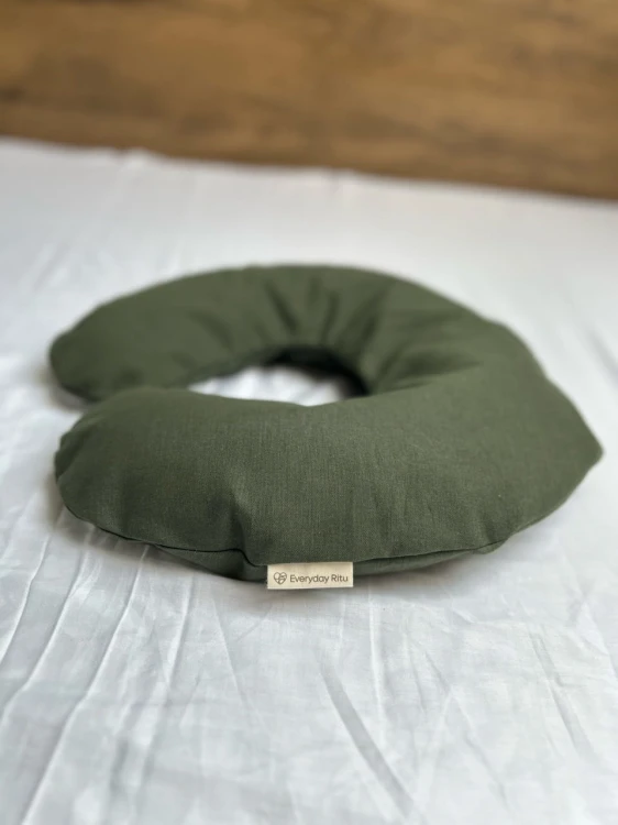 Poduszka podróżna Rogal (gryka) - lniana - Everyday Ritu