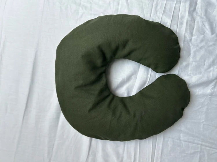 Poduszka podróżna Rogal (gryka) - lniana - Everyday Ritu