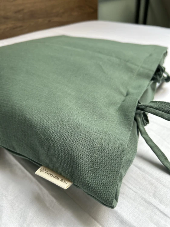 Poszewka lniana jaś - zielona - Everyday Ritu