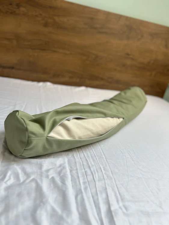 Wałek bolster do jogi i relaksacji lniany - Everyday Ritu