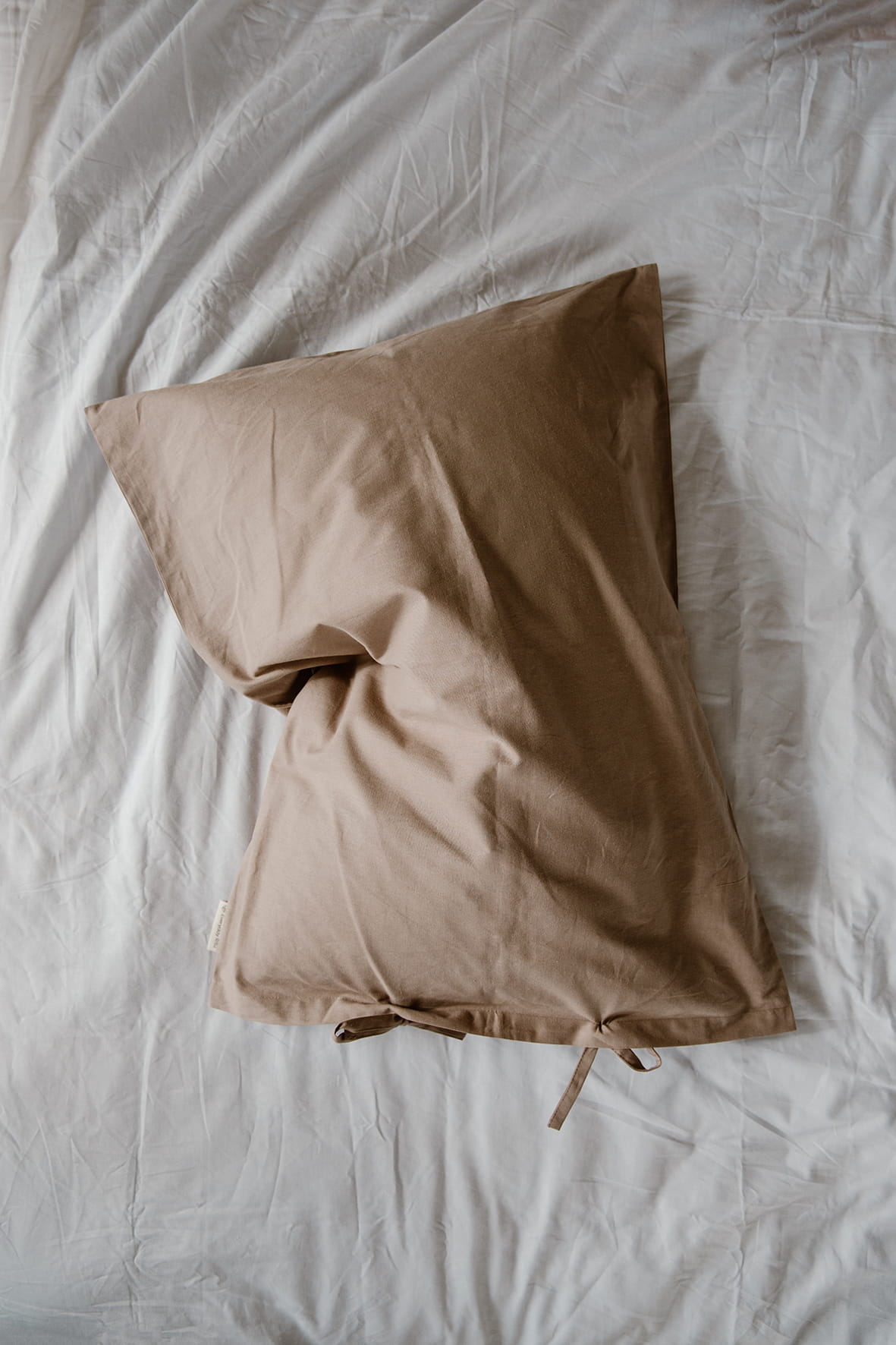 Poszewka bawełniana - brązowa - Everyday Ritu